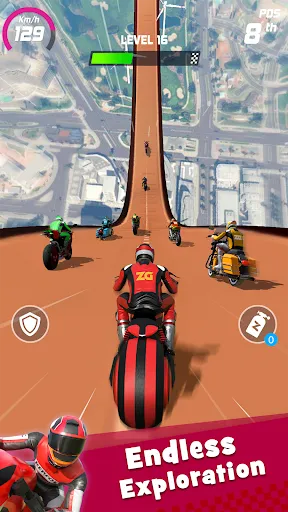 Gameplay screenshot 2 from Bike Race: Racing Games - Racing game
